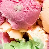 Rainbow Sherbert ice cream